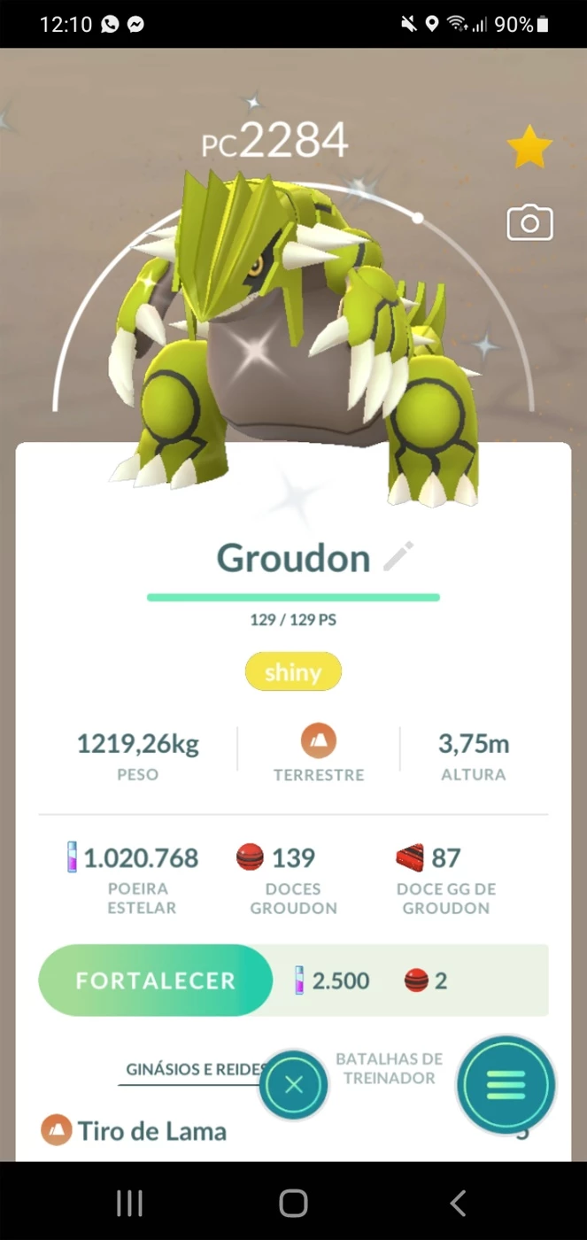 Groudon Pokémon Go - (Leia A Descrição) Lendário Pc 2100+ - Pokemon Go - DFG