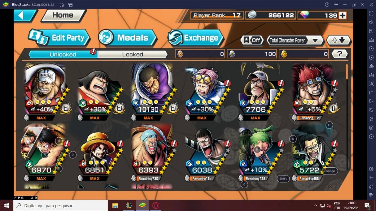 One Piece Bounty Rush - Uma Das Melhores Contas - Others - DFG