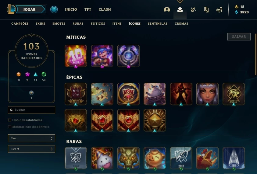 Conta Platina 3 60%Win Rate 25 Campeões 1 Reebolso Espólios