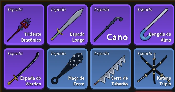 Todas as Espadas do Blox Fruits: como melhorar cada uma