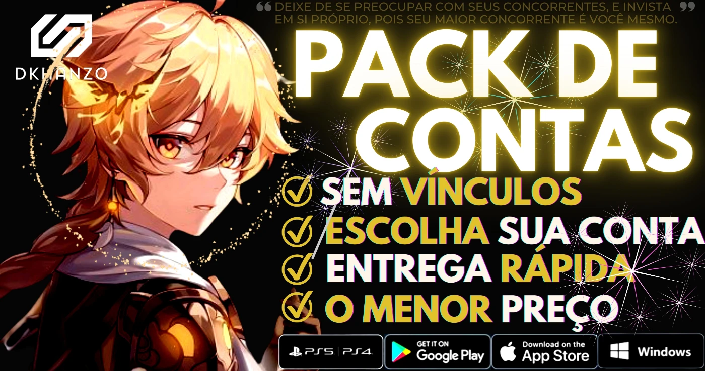 ✨Genshin Impact Pack De Contas Com Personagens 5⭐✨ - DFG