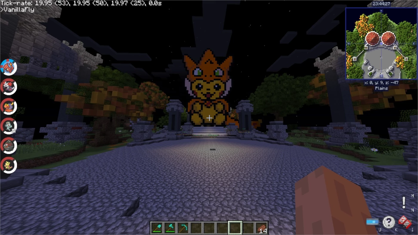 Escolha Seu Pokémon Pelo TIPO no Minecraft Pixelmon 