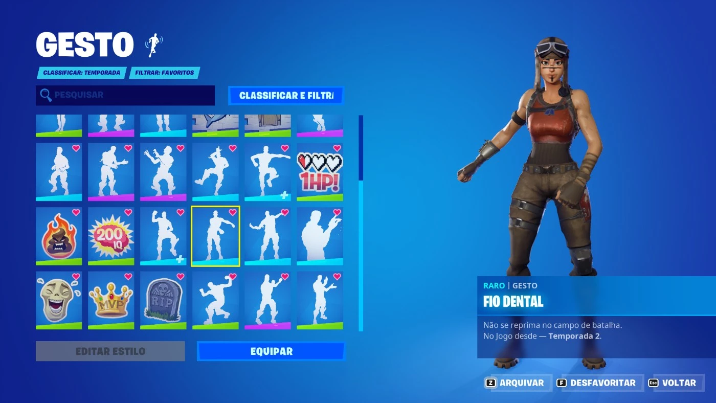 Fortnite > Conta Fortnite com Renegade Raider Raríssima+150 skins