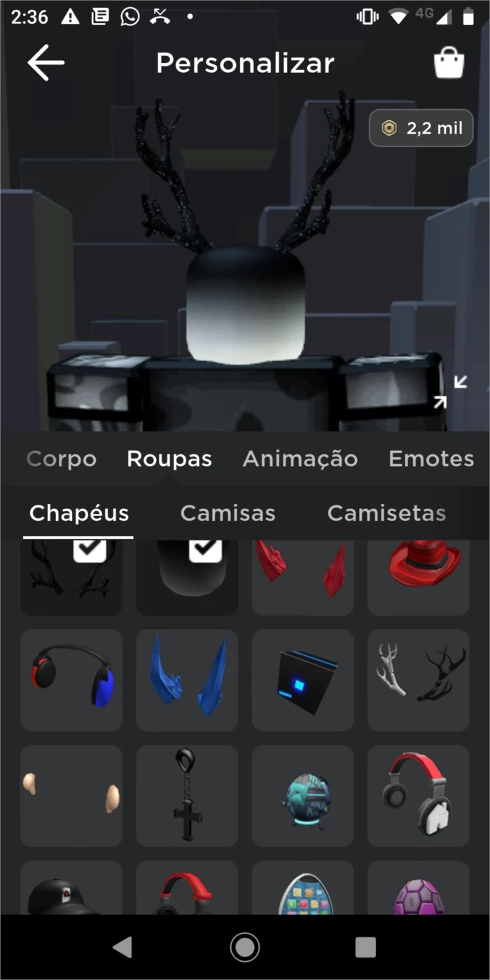 contas do roblox grátis