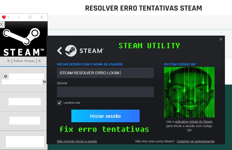 Resolver Erro Tentativas Steam - Outros - DFG