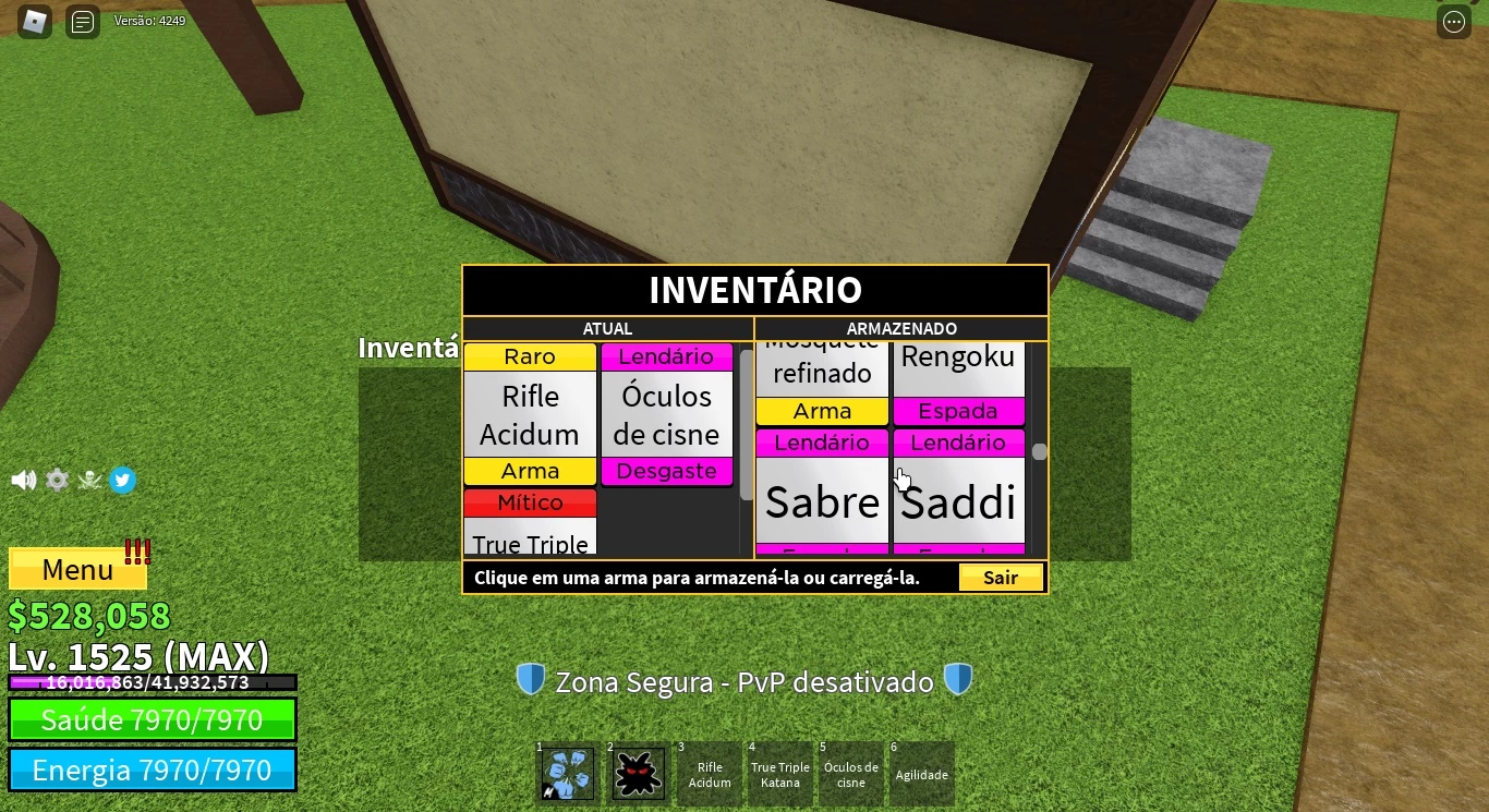 Roblox > Conta para iniciar upado no game