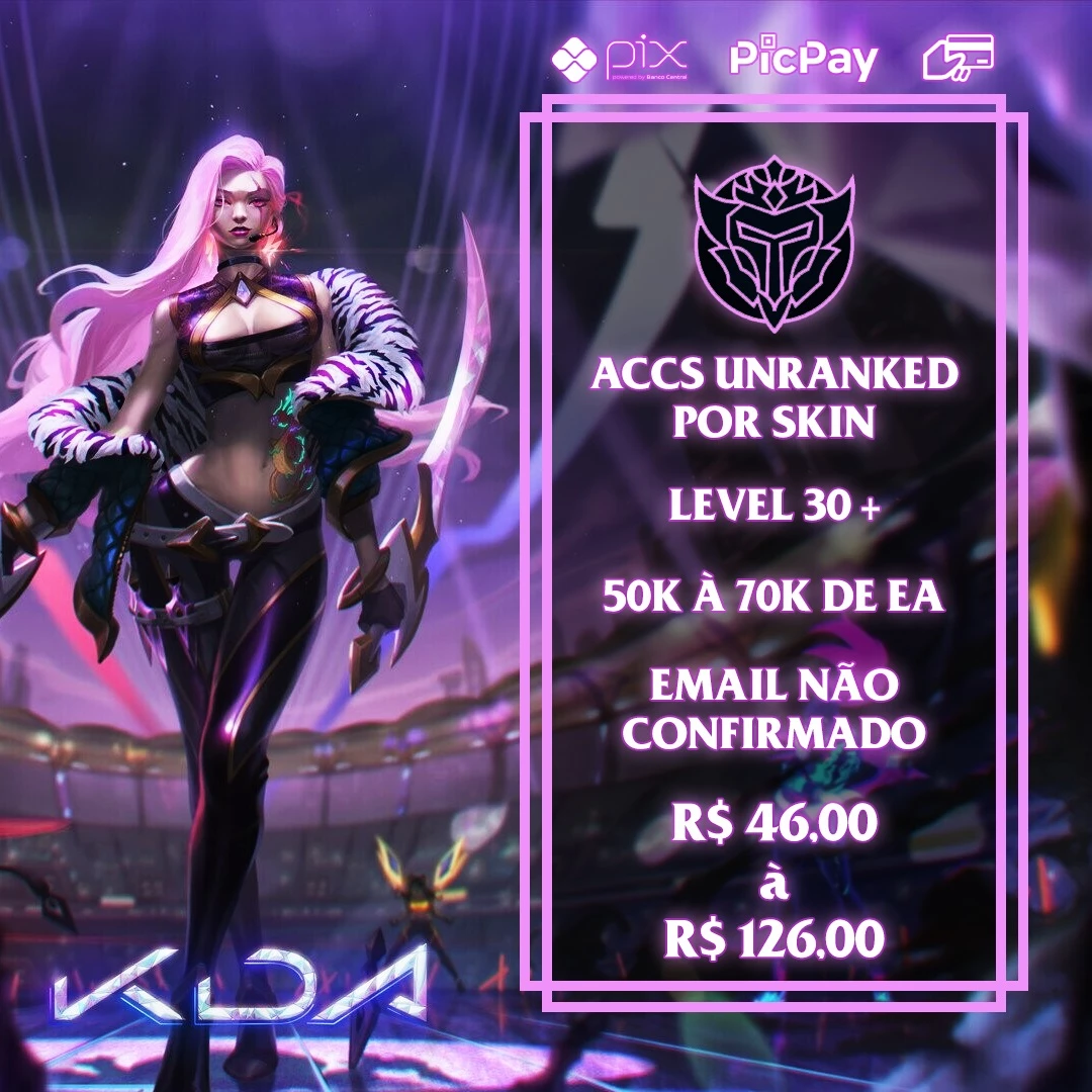 League of Legends (LOL) > [BR] SMURF LOL LVL 30 ATÉ 70K ESSÊNCIA AZUL +  ESCOLHA SKIN!