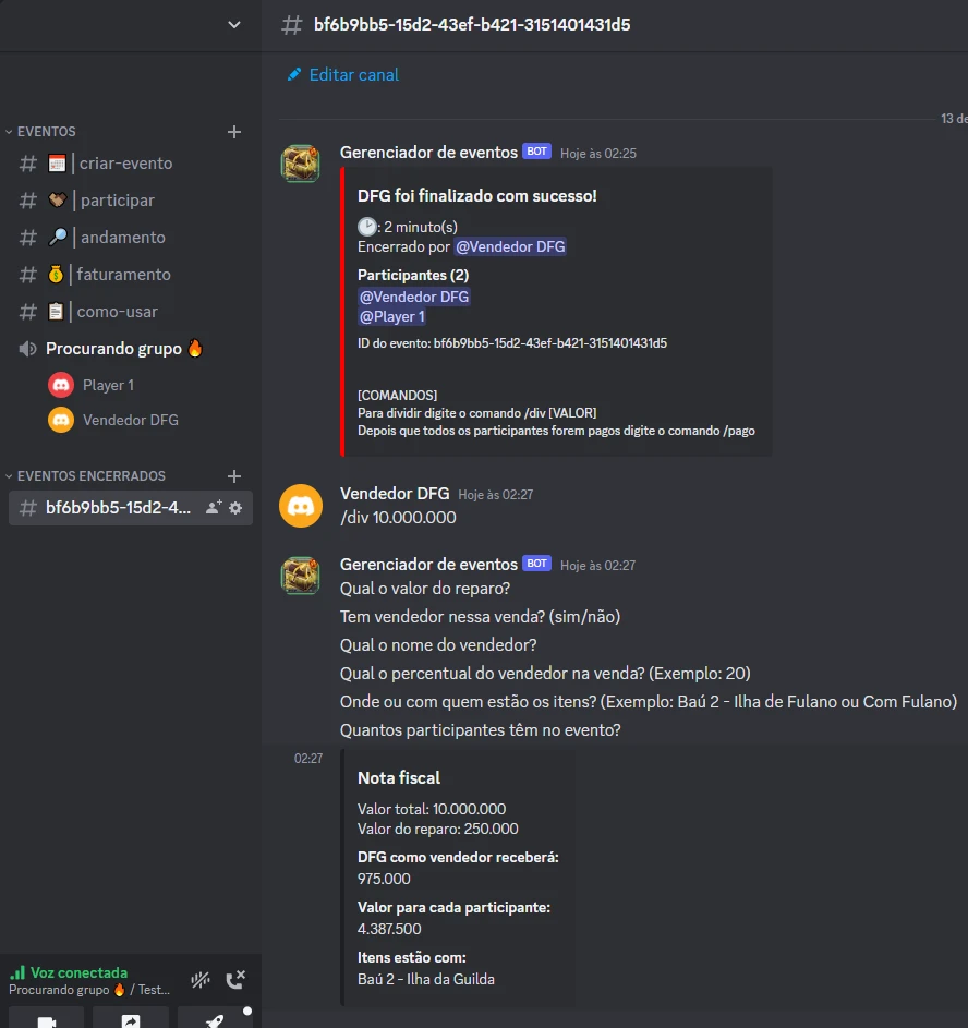 Bot Discord Para Sua Guilda No Albion Online Ou Outros - DFG