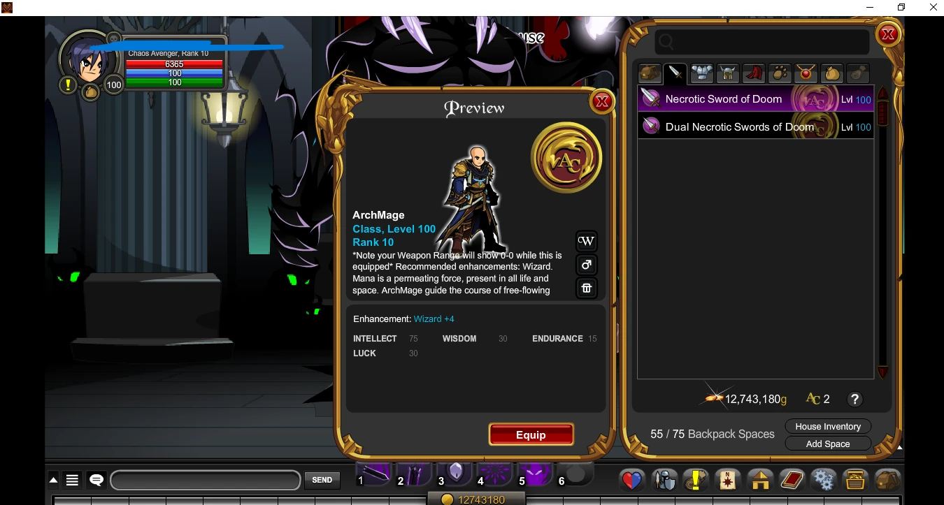 Conta - Adventure Quest World Aqw - DFG