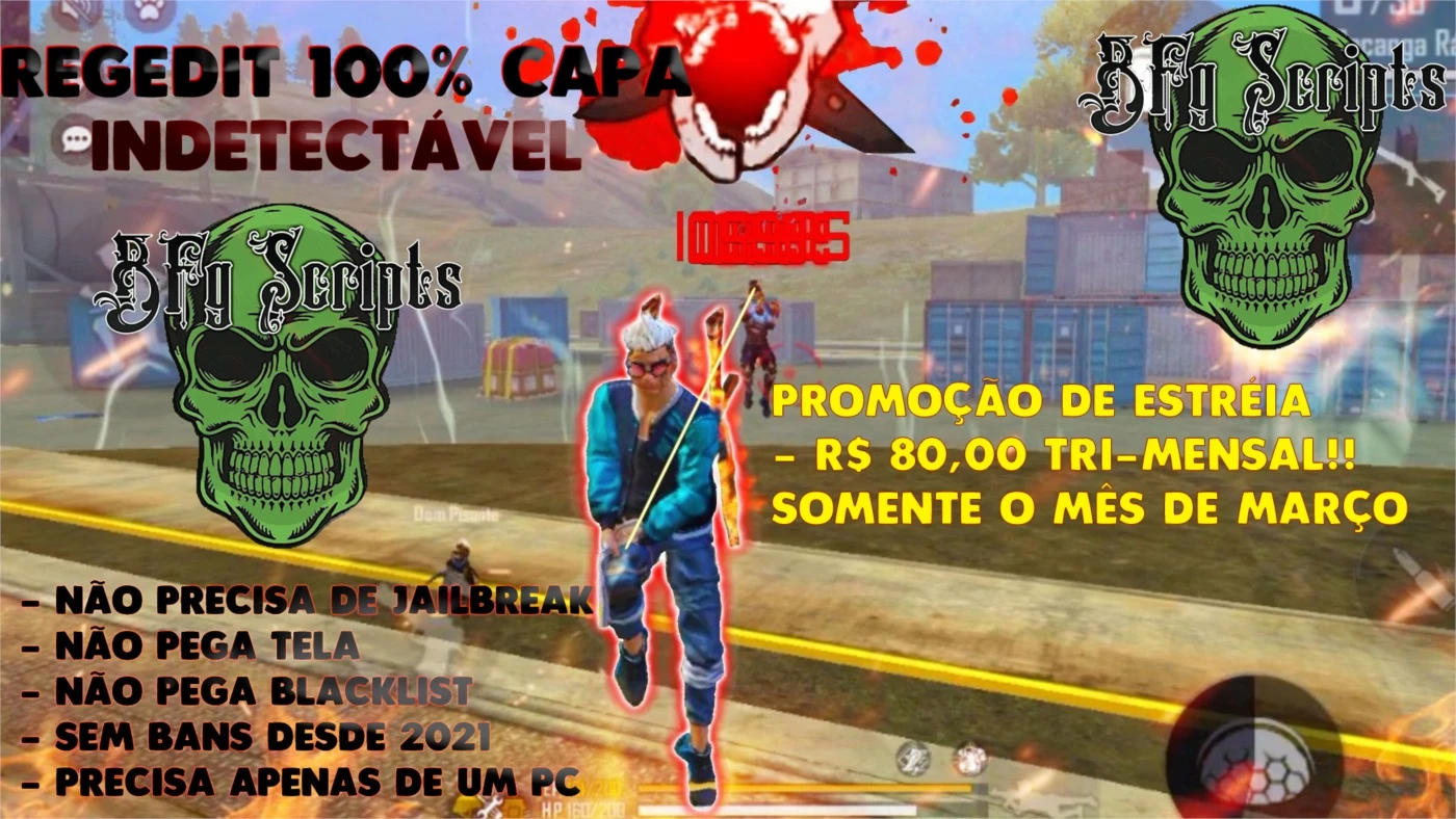 ✓ Regedit Mobile/Pc - Free Fire - Vitalício ✓ Lite - DFG