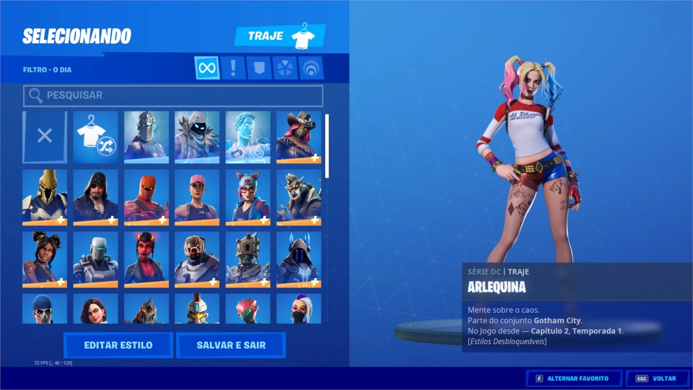 Conta com Skins Raras de Fortnite + Salve O Mundo Fundador