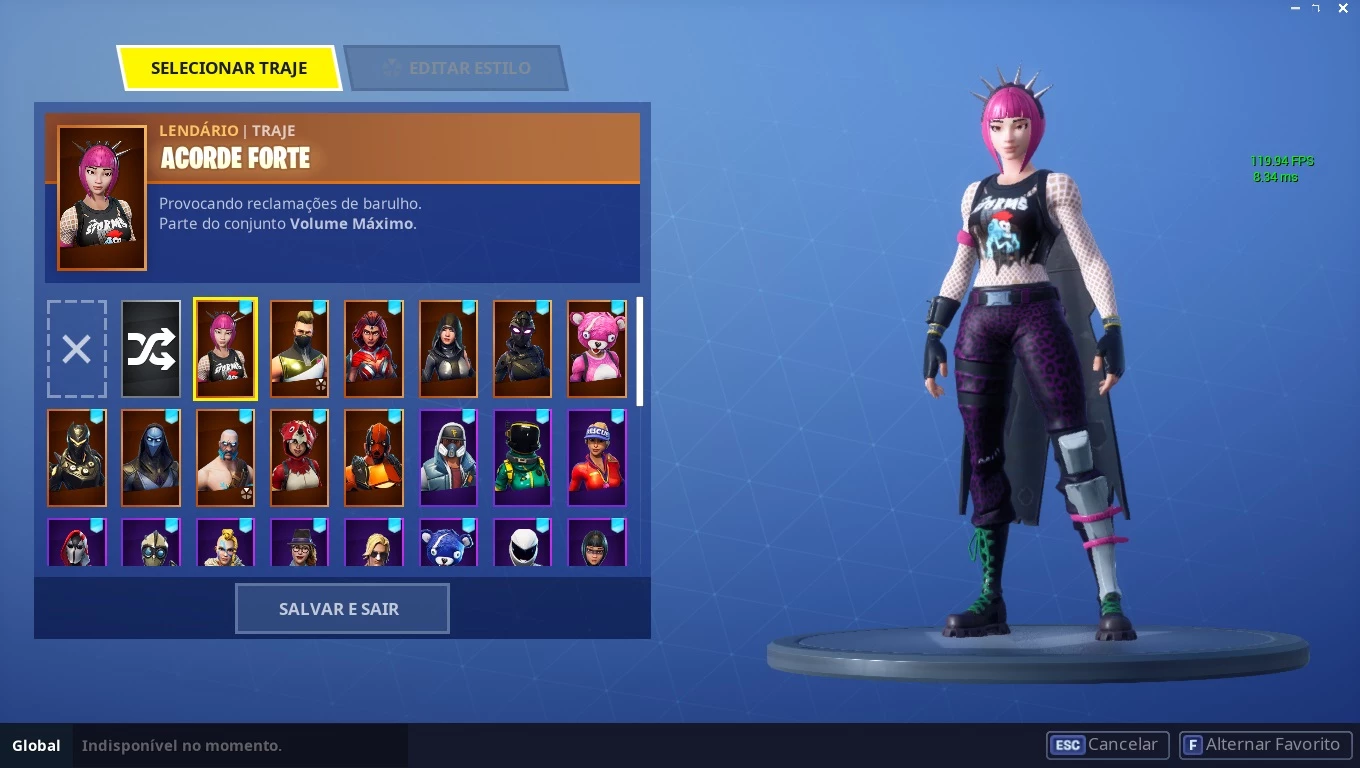 Conta Fortnite 93 Skins + Salve O Mundo Raio 106 (S3 Até S8) - DFG