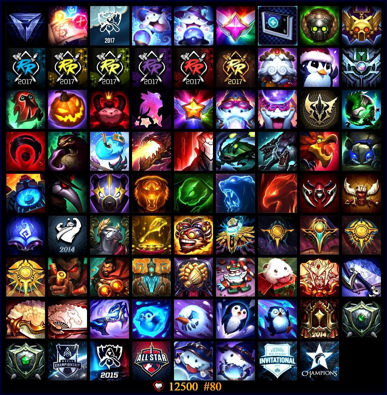 Conta Lol - Todos Os Campeões + 46 Skins + 74 Ícones + Gold