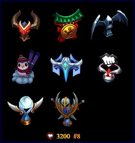 Conta Lol - Todos Os Campeões + 46 Skins + 74 Ícones + Gold