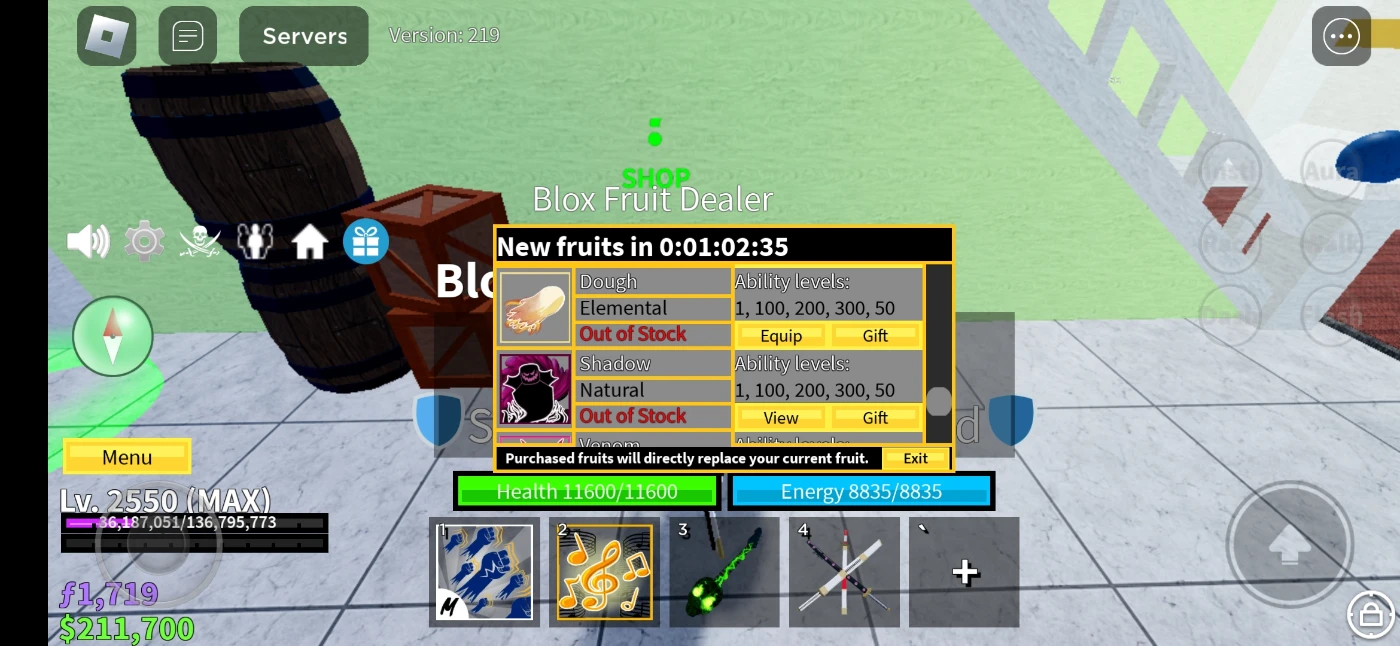 Conta Blox Fruits 42K de Fragmento e - Roblox - Blox Fruits - GGMAX