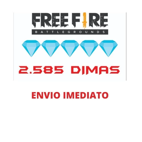 Free Fire - 610 Diamantes + 10% de Bônus