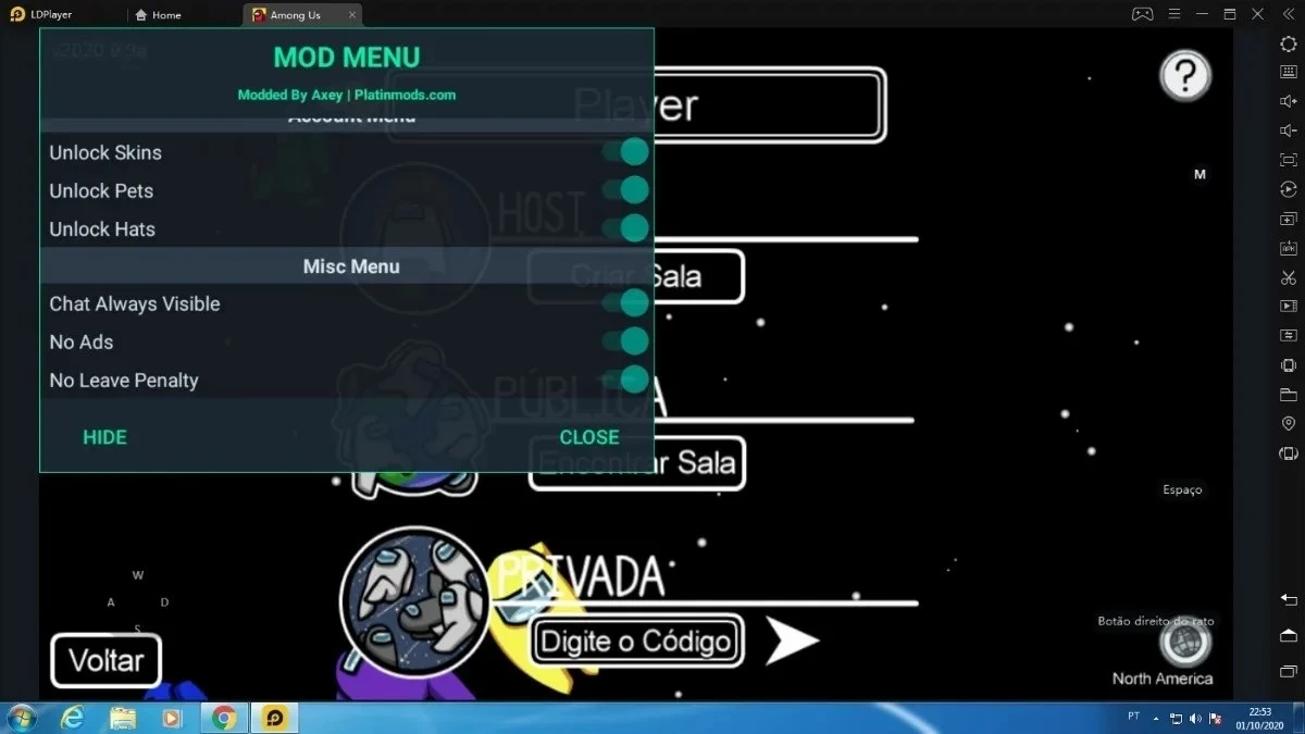 Among Us Mod Menu - Google Play - DFG