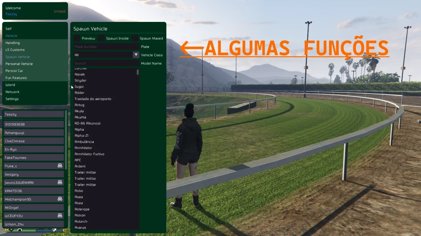 Gta 5 Mod Menu Online Dinheiro Infinito E + De 100 Funções - DFG