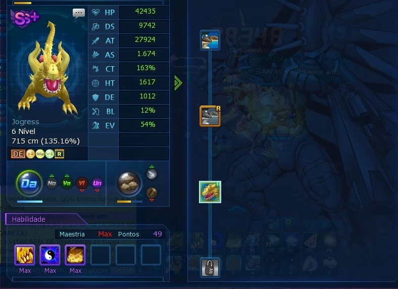 Conta Ladmo ( Omegamon ) Mid Game - Digimon Masters Online - DFG