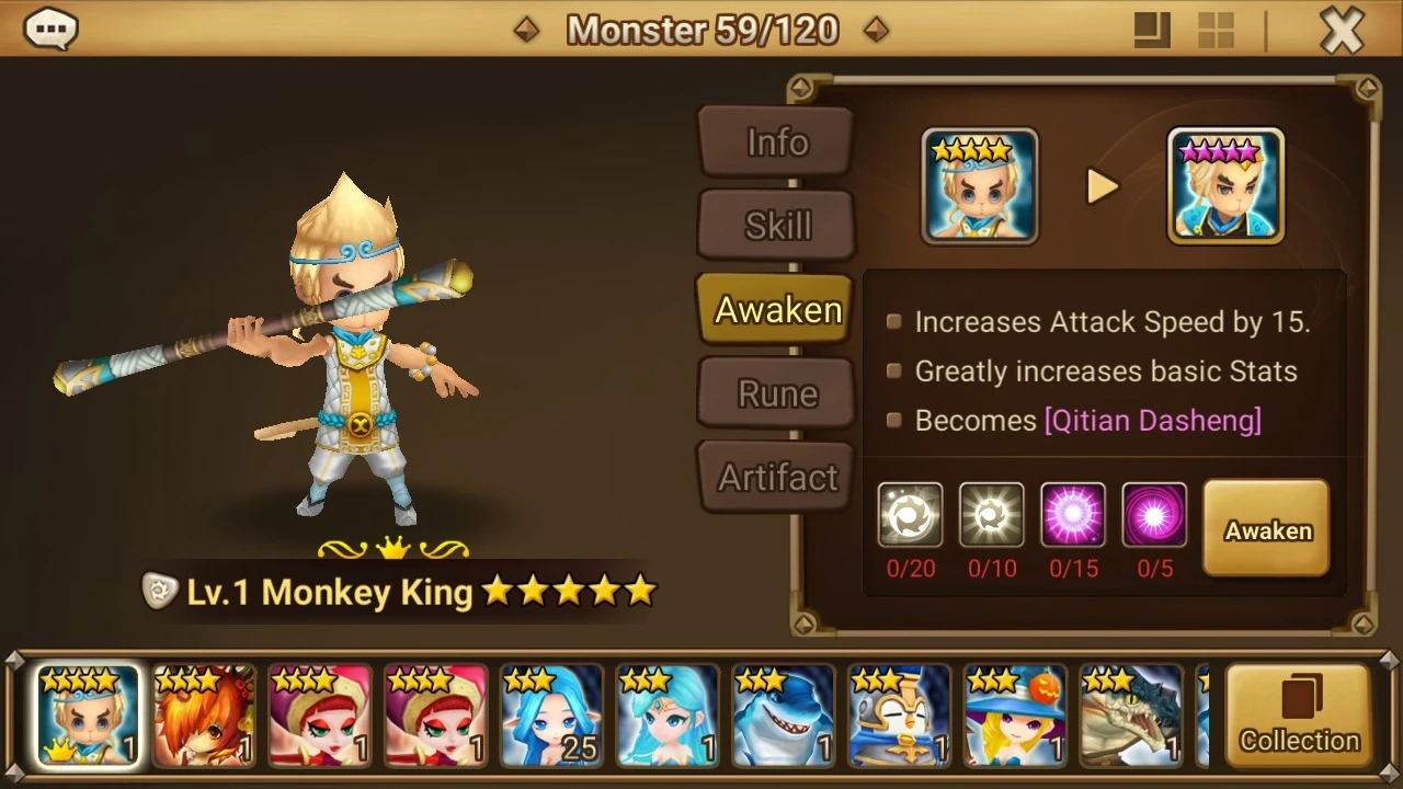 Reroll Summoners War Lvl10 Com Qitian Dasheng Clara Dfg 2772