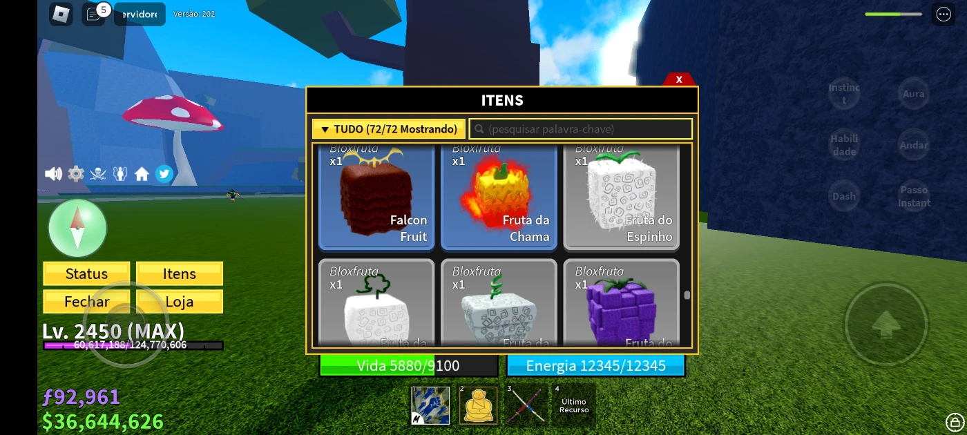 Conta Blox Fruits, Jogo de Videogame Roblox Usado 94381547