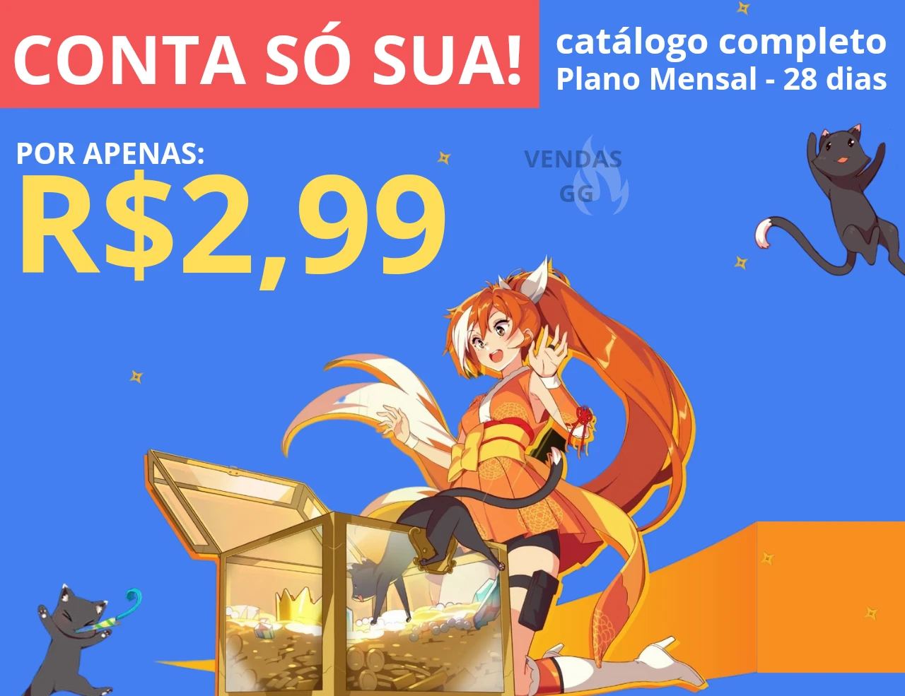 Conta Crunchyroll Premium Mega Fan (1 Mês) - Assinaturas E Premium