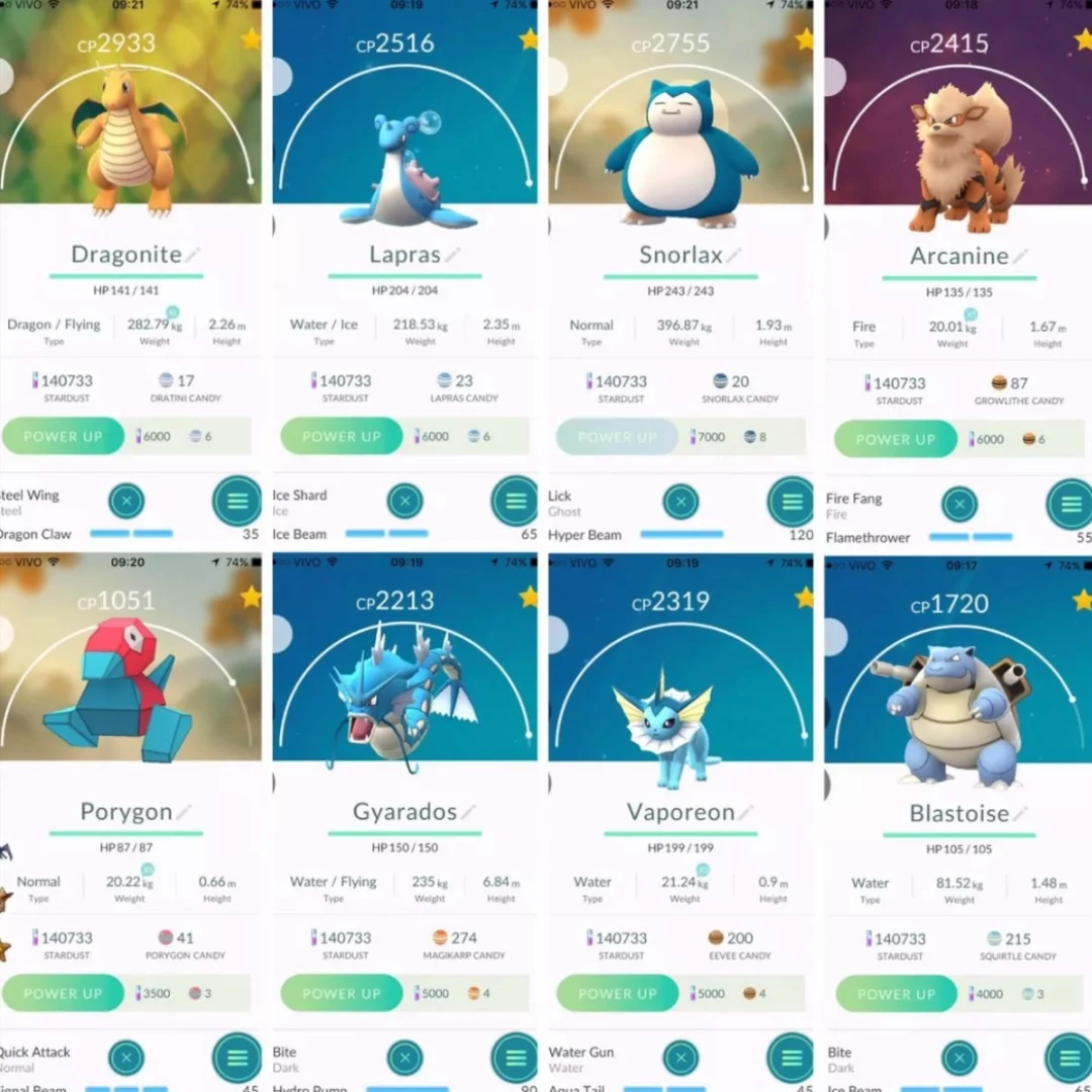 10 Pokemons Raros Aleatórios / Cp Bom - Pokemon Go - DFG