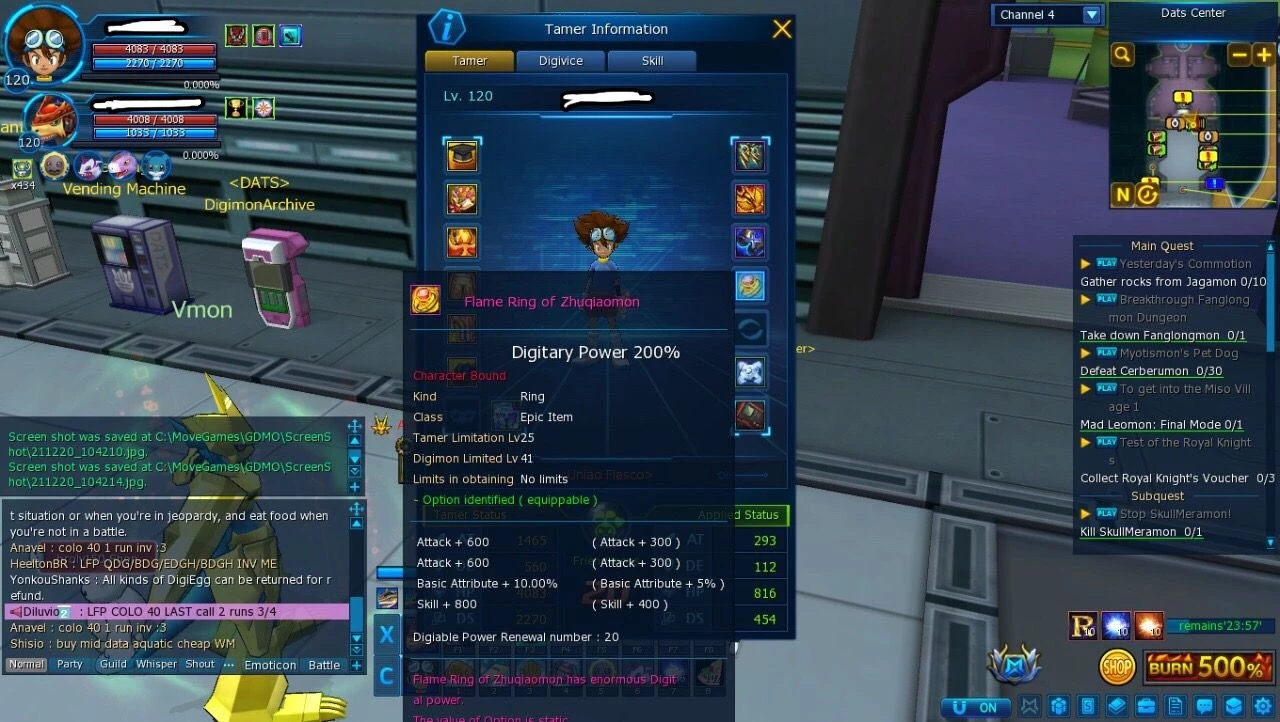 Conta Digimon Master Online ( Dmo) - Digimon Masters Online - DFG