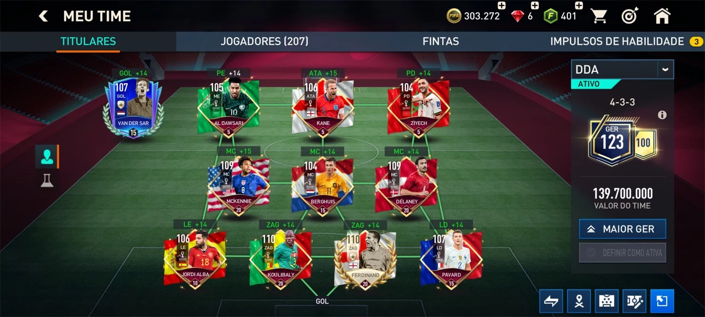 Conta Fifa Mobile Ger 135, Jogo de Videogame Usado 89229077