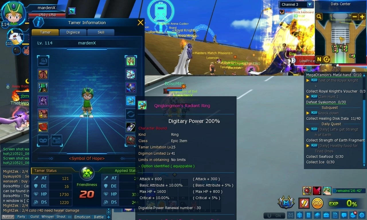 Conta Digimon Master Online - Steam - Servidor Lucemon - Digimon Masters  Online Dmo - DFG