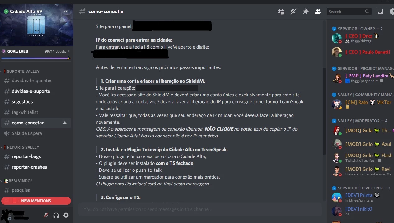 Conta Discord Aprovada Cidade Alta - Valley - Gta - DFG