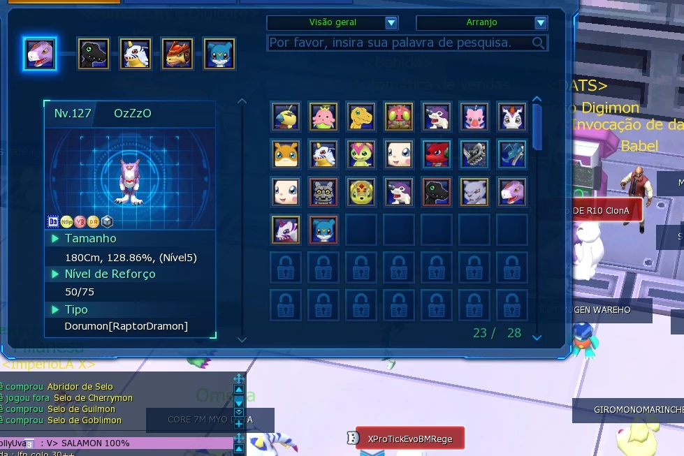 Vendo Conta Mid Quase End Game No Nadmo - Digimon Masters Online - DFG