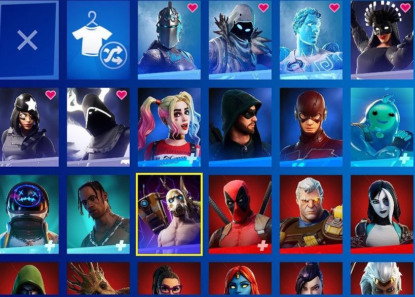 Fortnite > vendo conta do fortinte. skins da dc, e da marvel