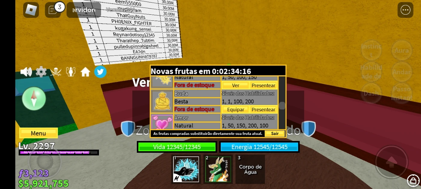 Conta Roblox - Blox Fruits Gemada - Outros - DFG