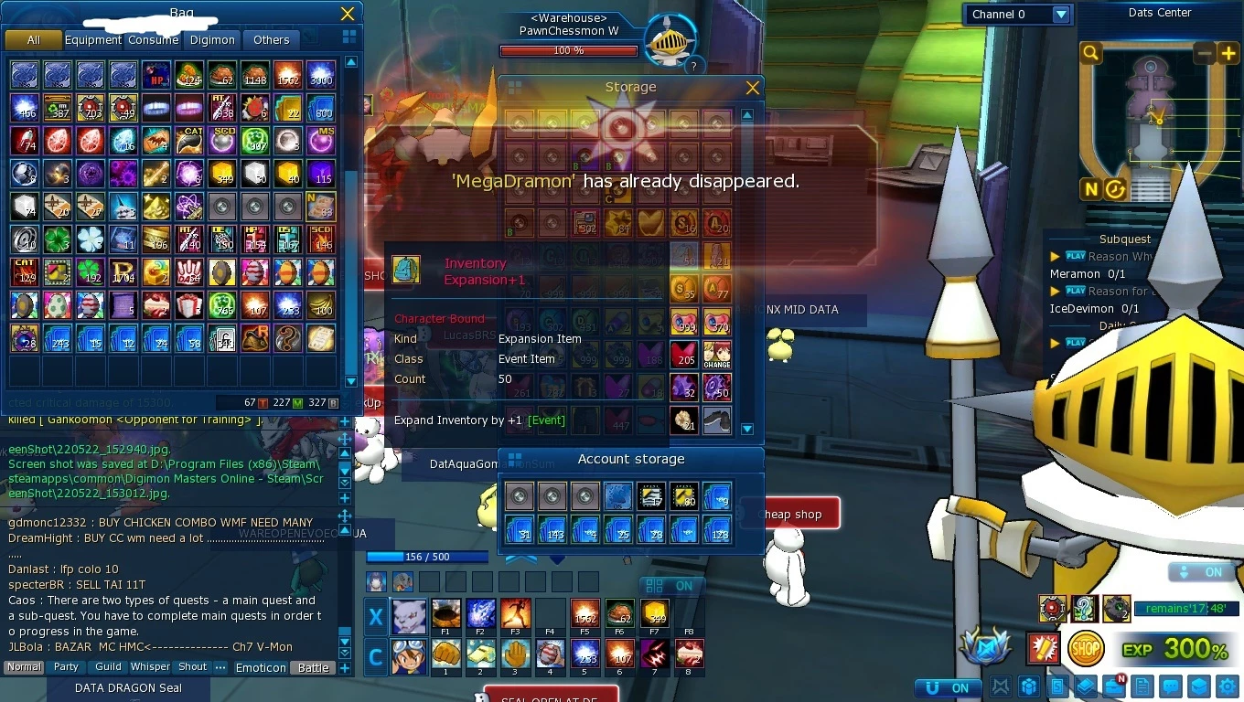 Conta Ladmo ( Omegamon ) Mid Game - Digimon Masters Online - DFG