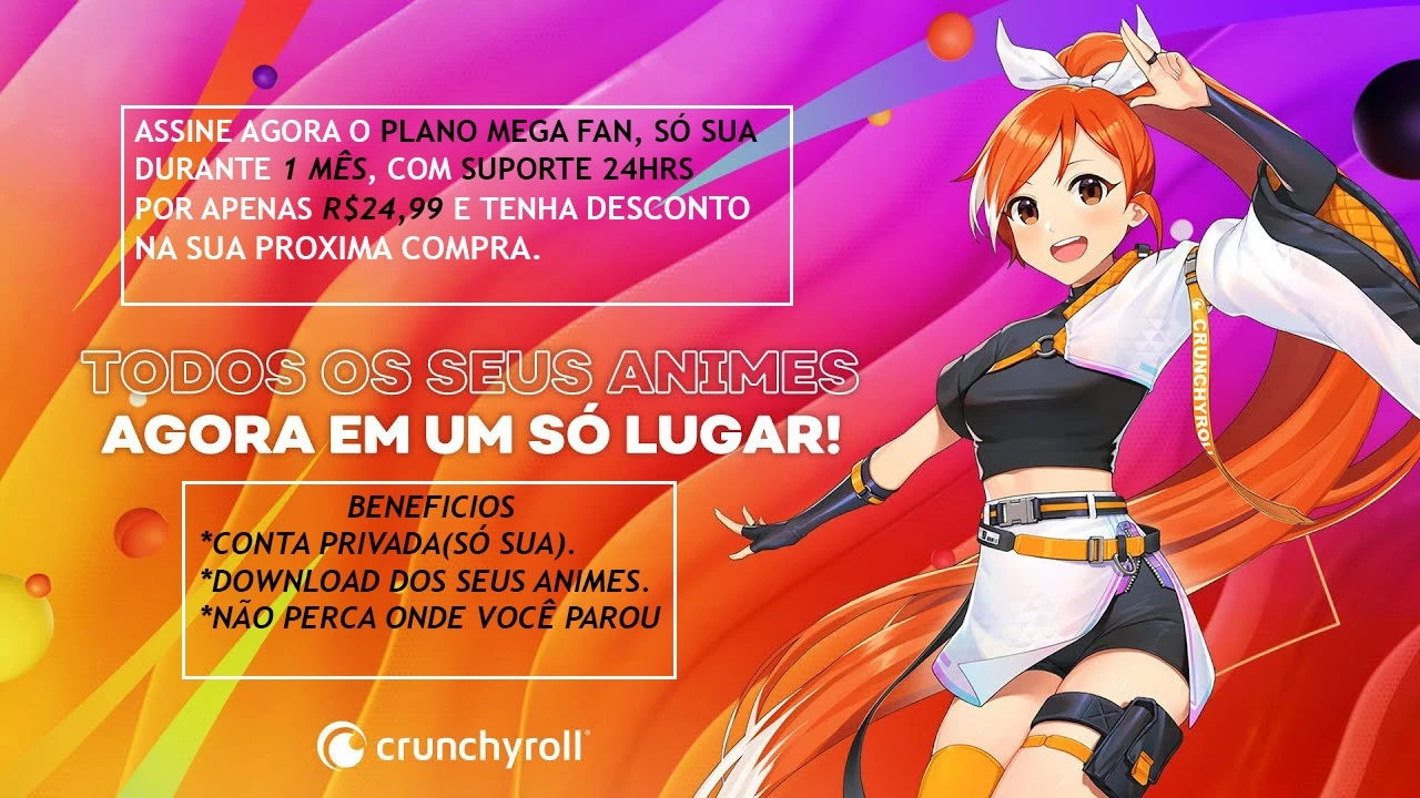 Código Crunchyroll Premium MEGA Fan 1 Mes