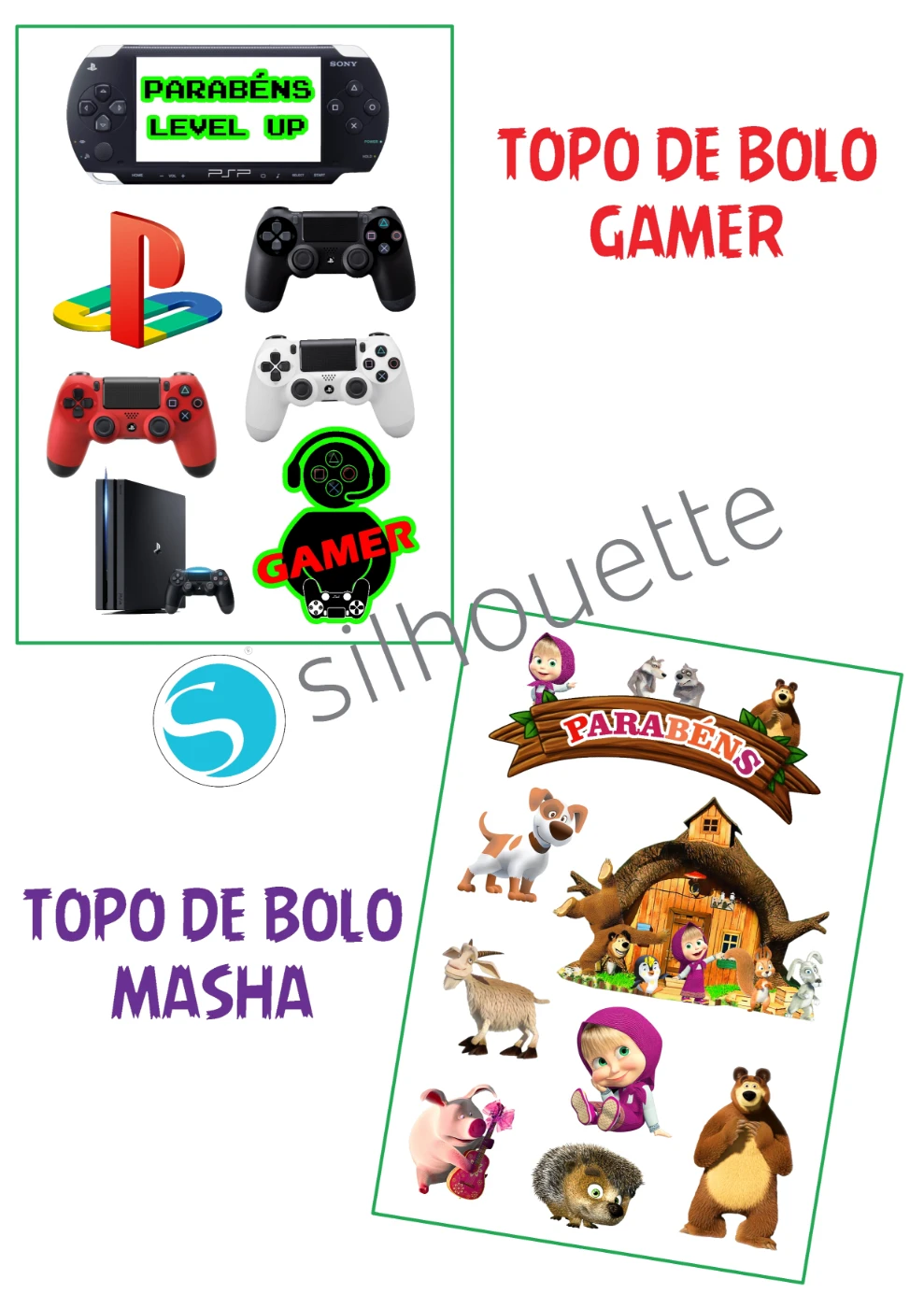 Arquivo de corte silhouette topo de bolo game blox fruits