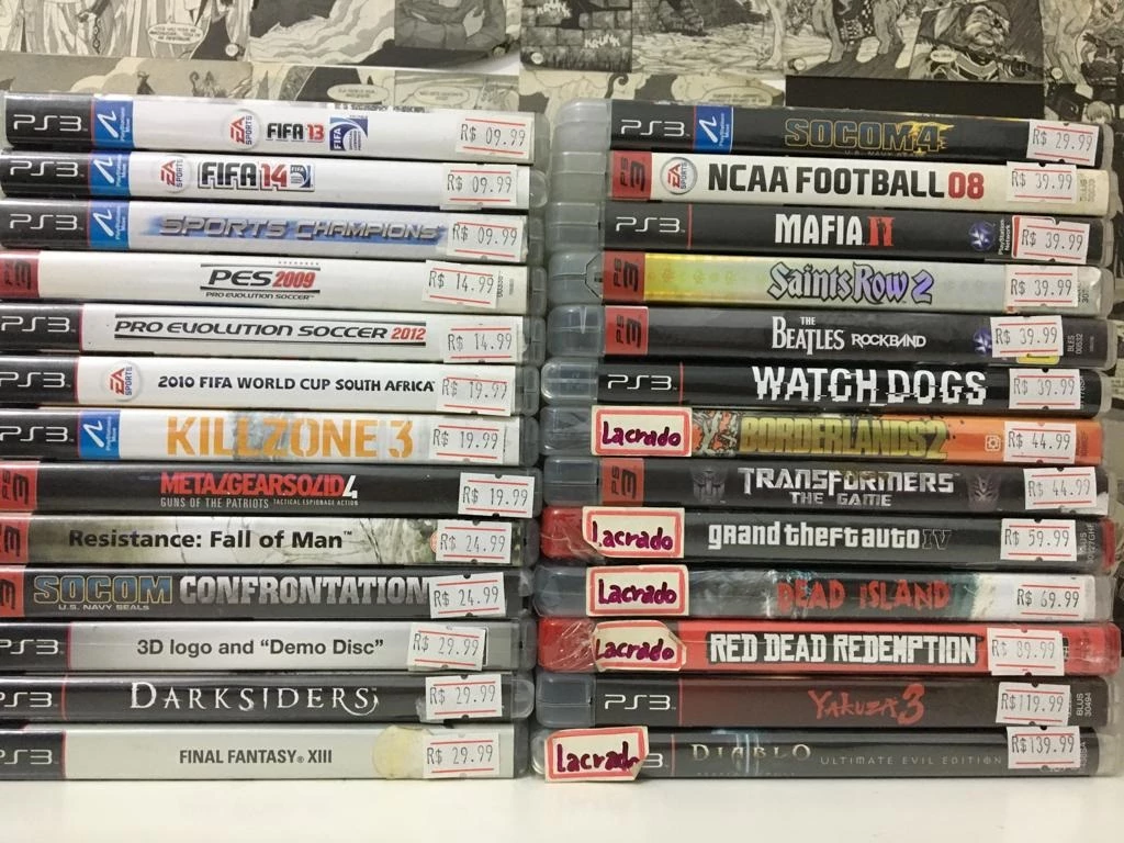 Lote com 10 Jogos de Playstation 3 Ps3 - Mídia Física Original - Desconto  no Preço