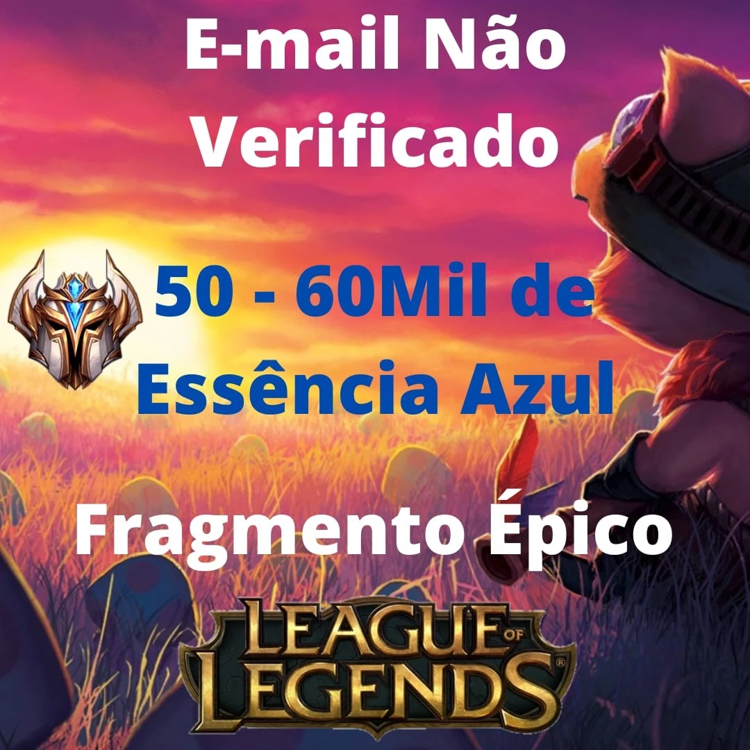 Conta Smurf Unranked Até 60.000 De Essência Azul - League Of Legends Lol -  DFG