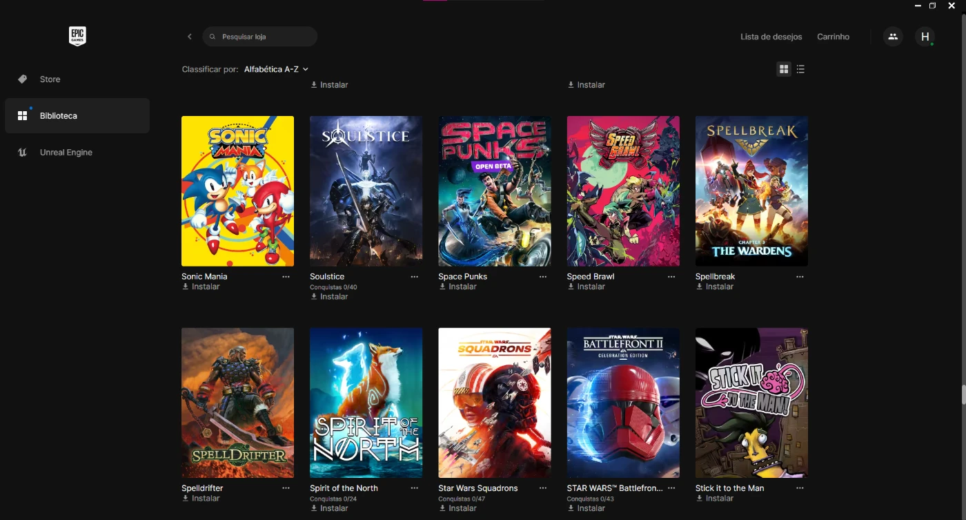 Como baixar jogos para PC - Epic Games Store