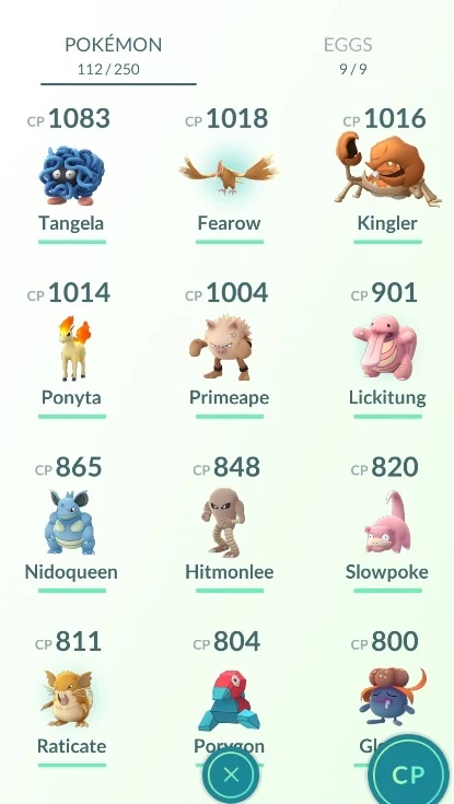 10 Pokemons Raros Aleatórios / Cp Bom - Pokemon Go - DFG