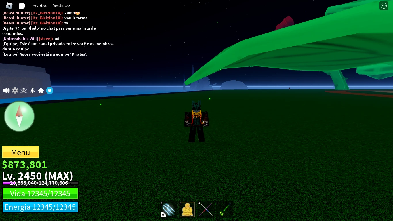 Conta De Blox Fruits Lvl Max + 4 Raças V4 Full - Roblox - DFG