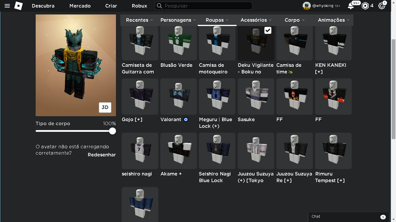 Conta Roblox Muitas Skins / Blox Fruit Muitos Itens!! - DFG