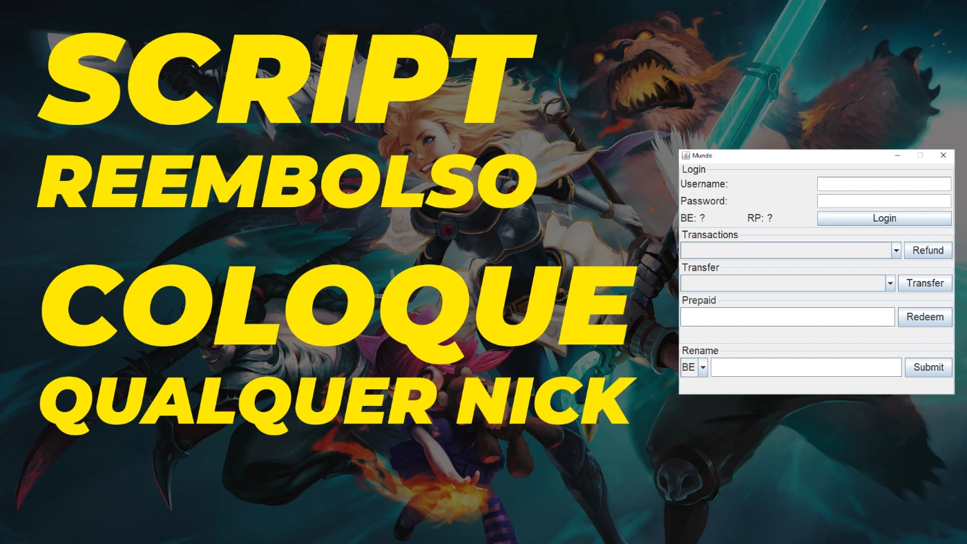 LEAGUE OF LEGENDS - REGRAS PARA TROCAR O NICK DO LEAGUE OF LEGENDS