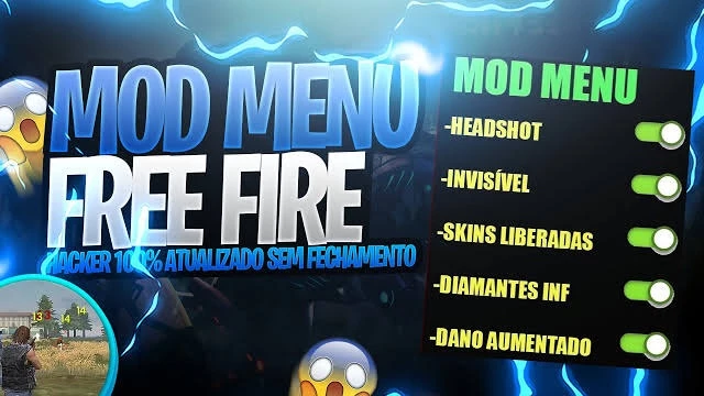 Free Fire Mod Menu 3.0 (Vitalício) - DFG