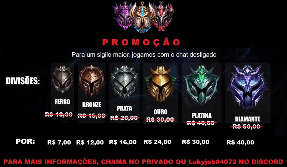 Lol Elojob, Elo Job, Eloboost - Inicio Rápido E Imediato - League