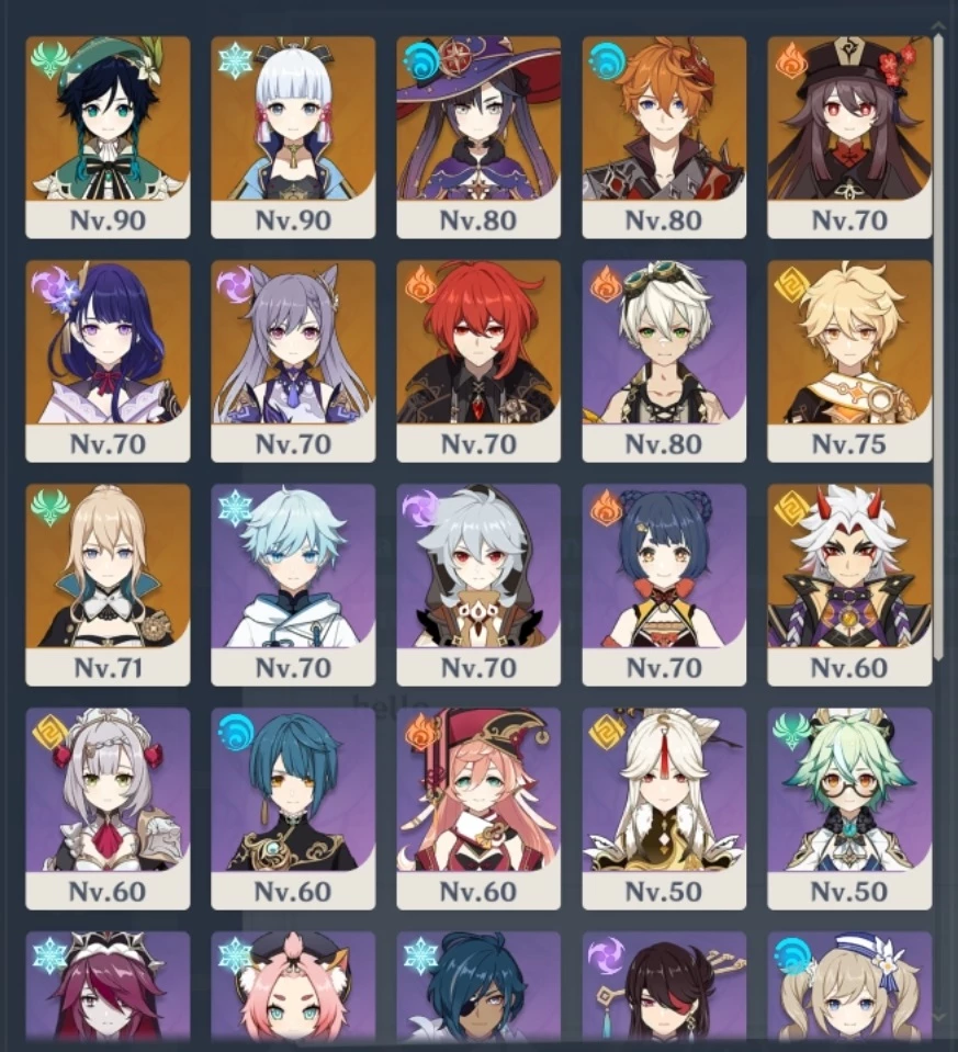 Genshin Impact > Vendo conta com todos os personagens (AR 60) tudo feito e  mapa todo liberado!