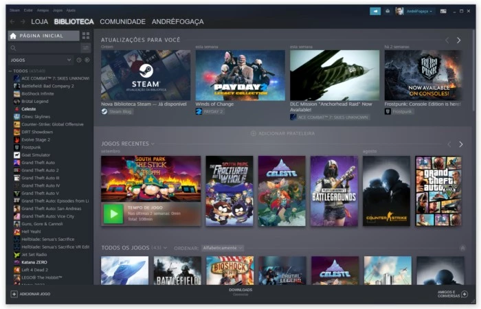 CONTA ATIVA! STEAM ARGENTINA! 