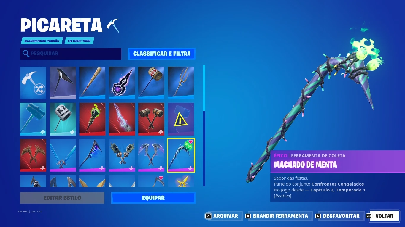 Conta Fortnite Com Picareta Minty - DFG