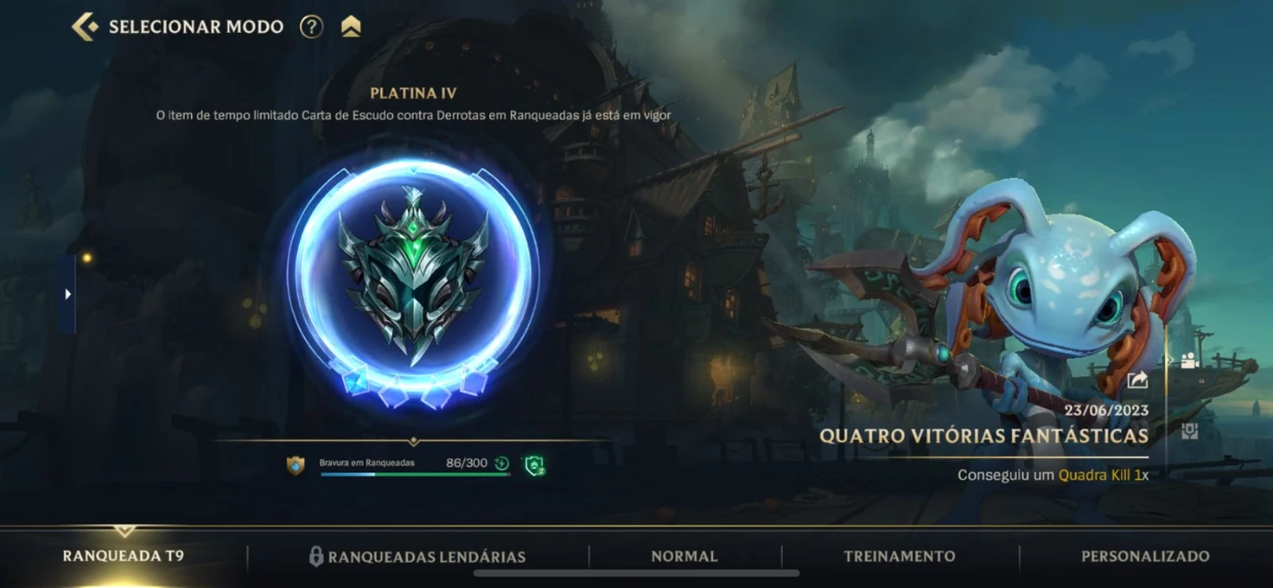 Conta Mestre 60% Win Rate, 7 Vitorias Pro Gm - League Of Legends